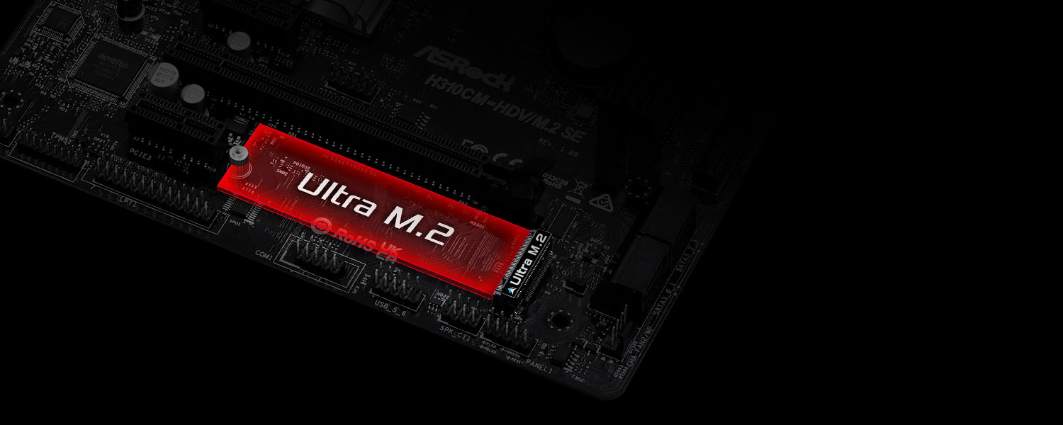 M.2 x 1 (Gen3x4 / SATA3) -Right